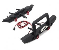C 30280 (C 30280) Realistic Front & Rear Alloy Bumper w/ LED for Traxxas TRX-4 Off-Road Crawler