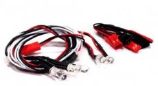 (C23382WHITE) Front LED & Rear LED Light Set (6) w/ Wire Harness