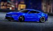 (TRX 105237-4BLUE) Traxxas 4-TEC 2024 Ford Mustang Drift car Blue