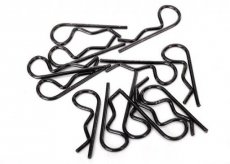 (TRX1834A) Body clips, black (12) (standard size)