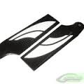 SAB 115mm Carbon Fibre Tail Blades Black/White
