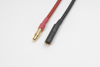 GF-1052-001 4.0mm goudstekker, Man. + Vrouw., silicone kabel 14AWG, 10cm (1st)