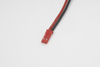 BEC stekker, Man., silicone kabel 20AWG, 10cm (1st)