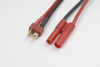 Conversie kabel Deans Vrouw. > 4mm goudstekker, silicone kabel 14AWG (1st)