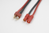 Conversie kabel Deans Vrouw. > 3.5mm goudstekker, silicone kabel 14AWG (1st)