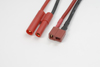 GF-1300-120 Conversie kabel 4mm goudstekker > Deans Man., silicone kabel 14AWG (1st)