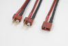Y-kabel serieel Deans, silicone kabel 14AWG (1st)