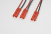 Y-kabel parallel 2mm goudstekker, silicone kabel 20AWG (1st)