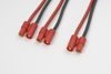 Y-kabel serieel 3.5mm goudstekker, silicone kabel 14AWG (1st)