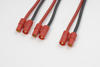 GF-1320-116 Y-kabel parallel 3.5mm goudstekker, silicone kabel 14AWG (1st)