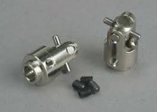 (TRX4628X)Differential output yokes, hardened steel (w/ U-joints) (2)
