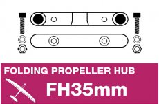 (AP-FH2) APC - Electro folding propeller adapter hub - 35MMFH