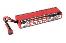 (C-49440) eam Corally - Sport Racing 50C LiPo Battery - 4500mAh - 7.4V - Round 2S Stick - T-Plug