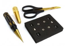 C31019 BLACK (C31019 BLACK) Universal Plastic R/C Body Mounting Hole, Cut & Trim Tool Kit