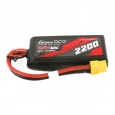 (GEA22002S60X6) Gens ace 2200mAh 7.4V 60C 2S1P Lipo Battery With XT60 Plug