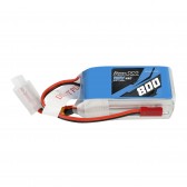 (GEA8003S45JS) GENS ACE Lipo 800mAh 11.1V 45C 3S1P Lipo Battery Pack JST