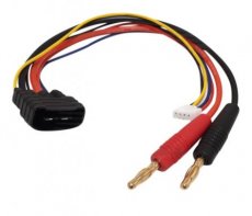 (HLK 1350 3) Halko Traxxas ID Male To 4mm Bullet + XH - 3S - Charging Cable 20cm 14AWG