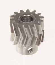 (MIK-04414) Pinion for herringbone gear 14teeth, M1, dia.6mm