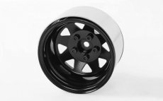 (RC4ZW0243) RC4WD 5 Lug Deep Dish Wagon 1.9 Steel Stamped Beadlock Wheels (Black)