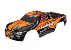 (TRX 3651T) Body, Stampede (also fits Stampede VXL), orange (painted, decals applied)