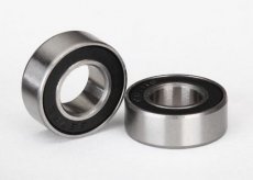 Ball bearings, black rubber sealed (7x14x5mm) (2)