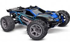 (TRX67164-4BLUE)TRAXXAS RUSTLER 4X4 BL-2S BRUSHLESS: 1/10-SCALE 4WD STADIUM TRUCK TQ 2.4GHZ - BLUE