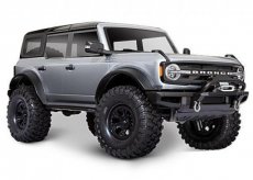 (TRX 92076-4SLVR) 2021 Ford Bronco Body: 4WD Electric Truck with TQi Traxxas Link Enabled 2.4GHz Radio System - Silver