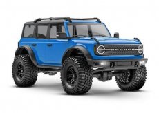 TRX 97074-1 BLUE (TRX 97074-1 BLUE) TRX-4M 1/18 Scale and Trail Crawler Ford Bronco 4WD Electric Truck with TQ Blue