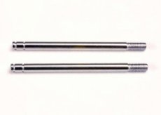 (TRX1664)Shock shafts, steel, chrome finish (long) (2)