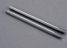 (TRX2656) Shock shafts, steel, chrome finish (xx-long) (2)Shock shafts, steel, chrome finish (xx-long) (2)
