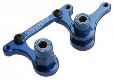 (TRX3743A) Steering bellcranks, drag link (blue-anodized T6 aluminum)
