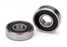 (TRX5099A) Ball bearing, black rubber sealed (6x16x5mm) (2)